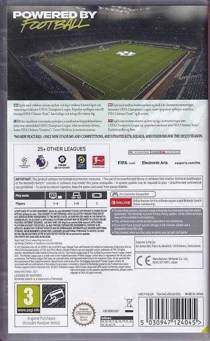 Fifa 22 Legacy Edition - Nintendo Switch spil (A Grade) (Genbrug)